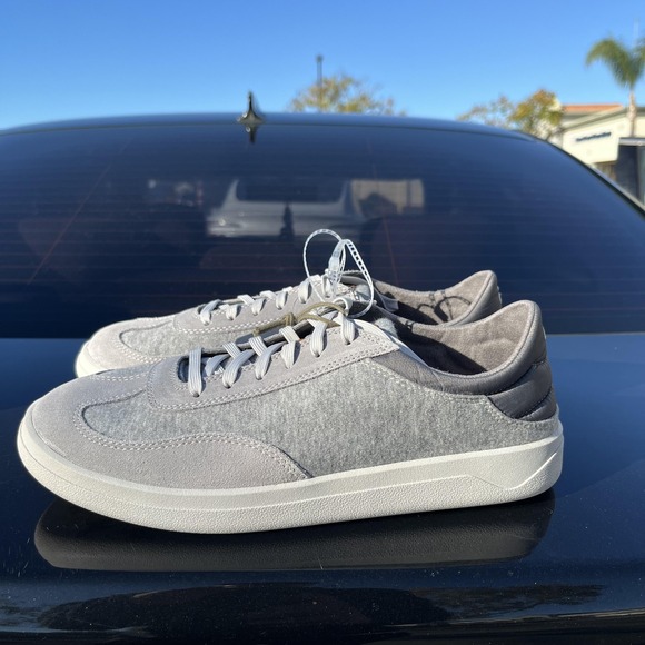 OluKai Puliki Shoes Mens Size 10 Gray Poi Charcoal Casual Sneakers Comfort